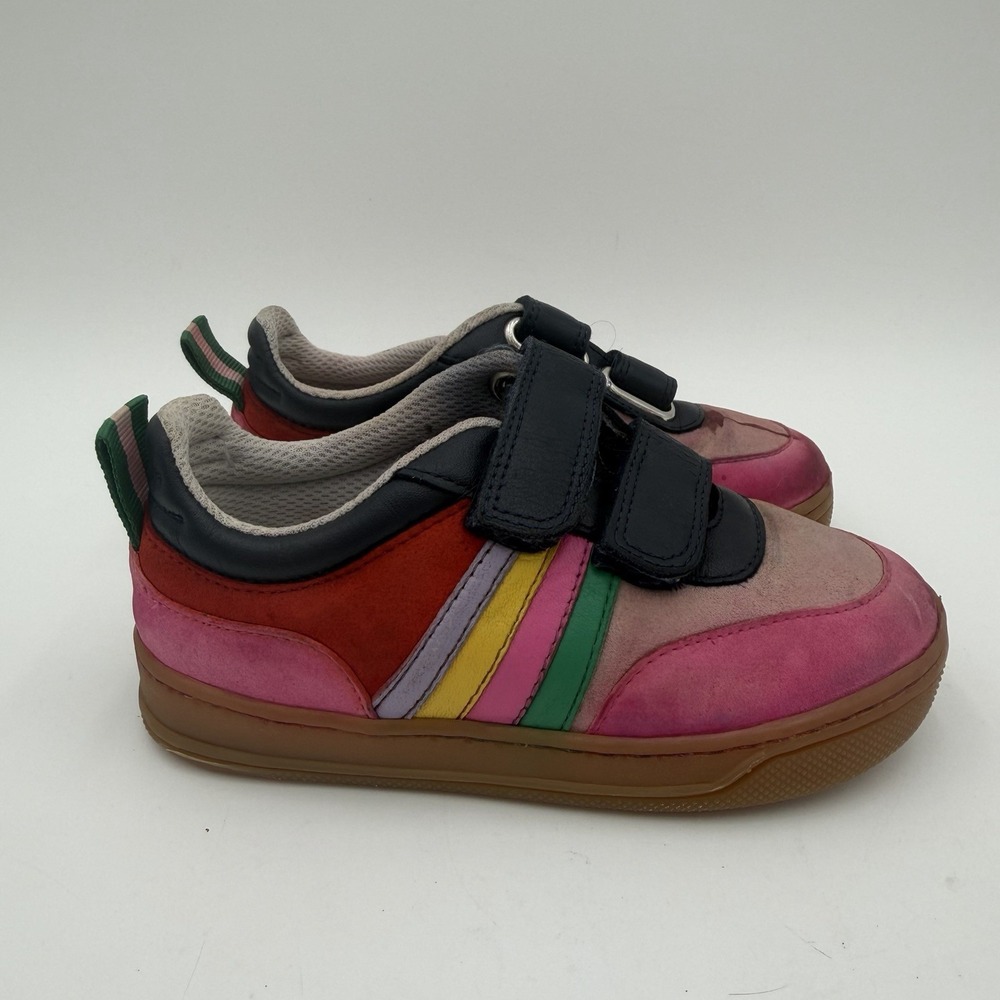 Mini Boden‎ Colourblock Sneakers Kids Size 8 (25) Multicolor Rainbow School